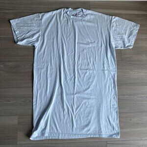 Vintage Jerzees Blank Baby Blue Shirt One Size Fits All Big‎ Tall Single Stitch